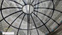 گنبد شیشه ای باغ فردوس - پروژه ای در کنار موزه سینما - ساخت با شیشه های تزئینی استین گلاس ( استیند گلس )
