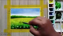 نقاشی ساده از طبیعت - آبرنگ