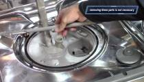 How to repair a dishwasher, not draining cleaning - troubleshoot Whirlpool Kitchenaid