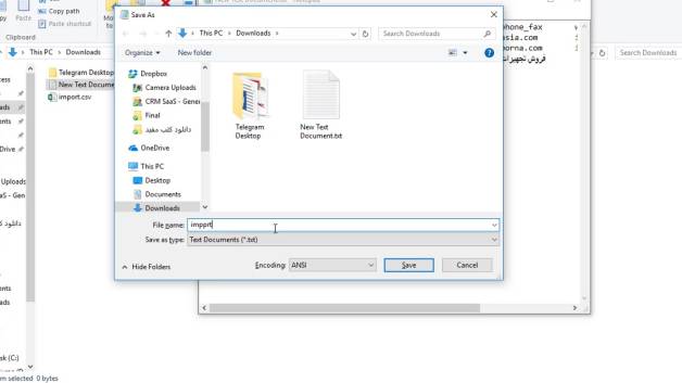 وارد کردن داده ها و گرفتن فایل خروجی