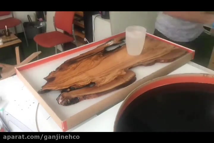 آموزش ساخت میز چوبی با استفاده از رزین